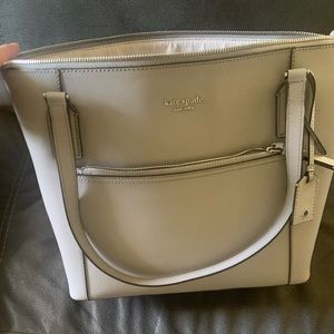 kate spade gray tote bag